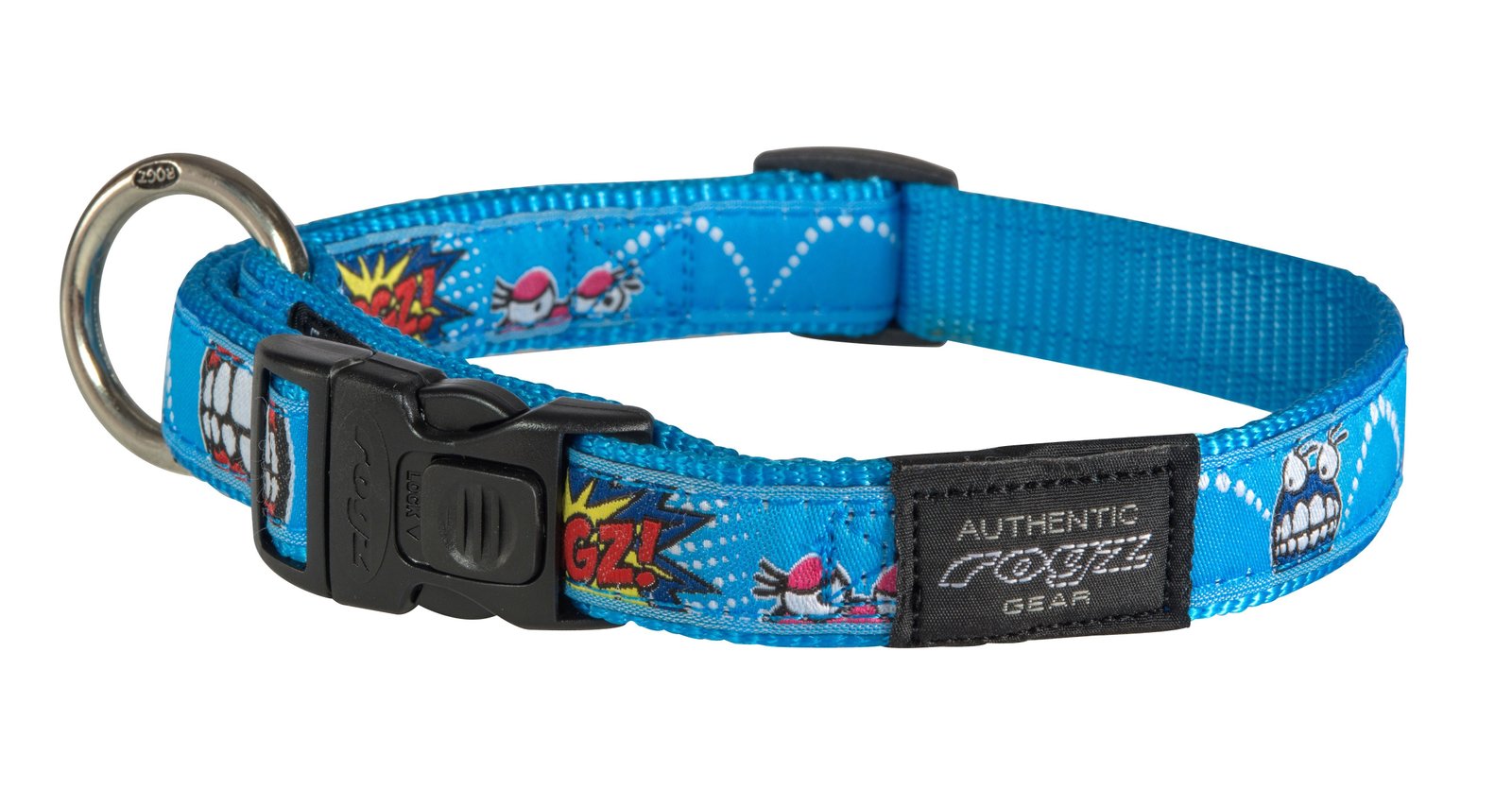 RO RHB03BX Ogrlica L Comic tirkizno plava