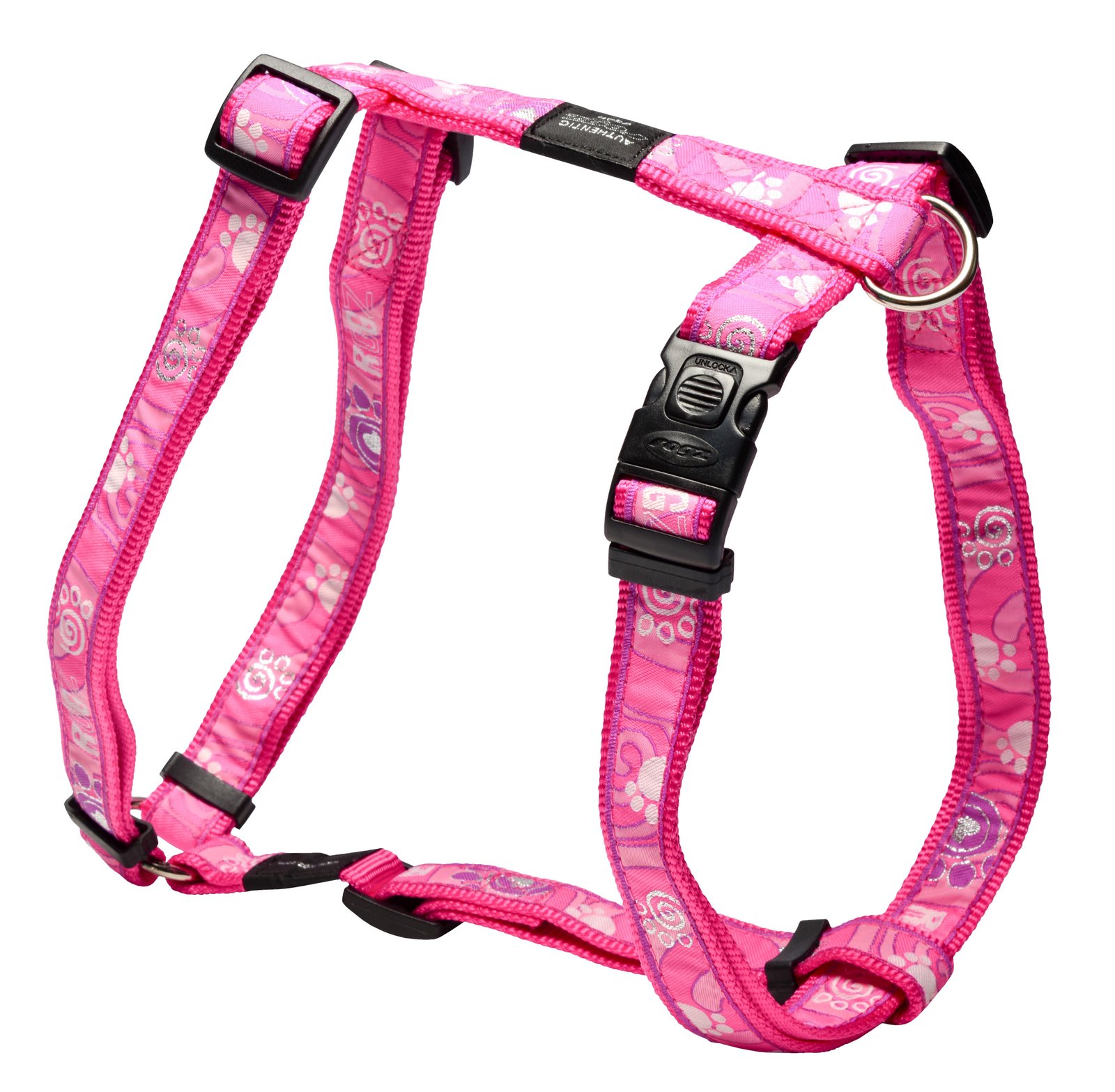 RO RSJ02CA H-HARNESS 25mm - 1  Pink Paw