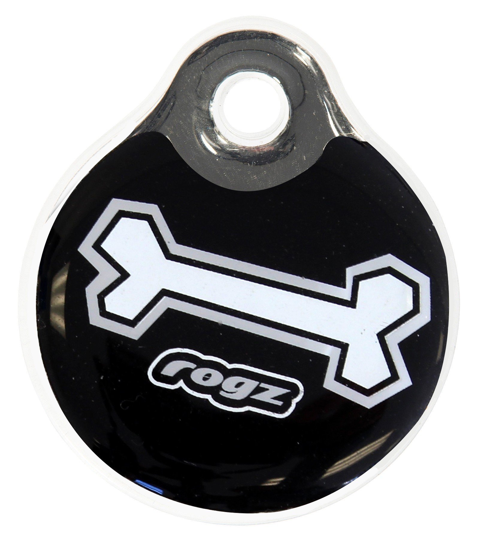 RO RIDR34CB RogZ ID Tag Large Black Bone