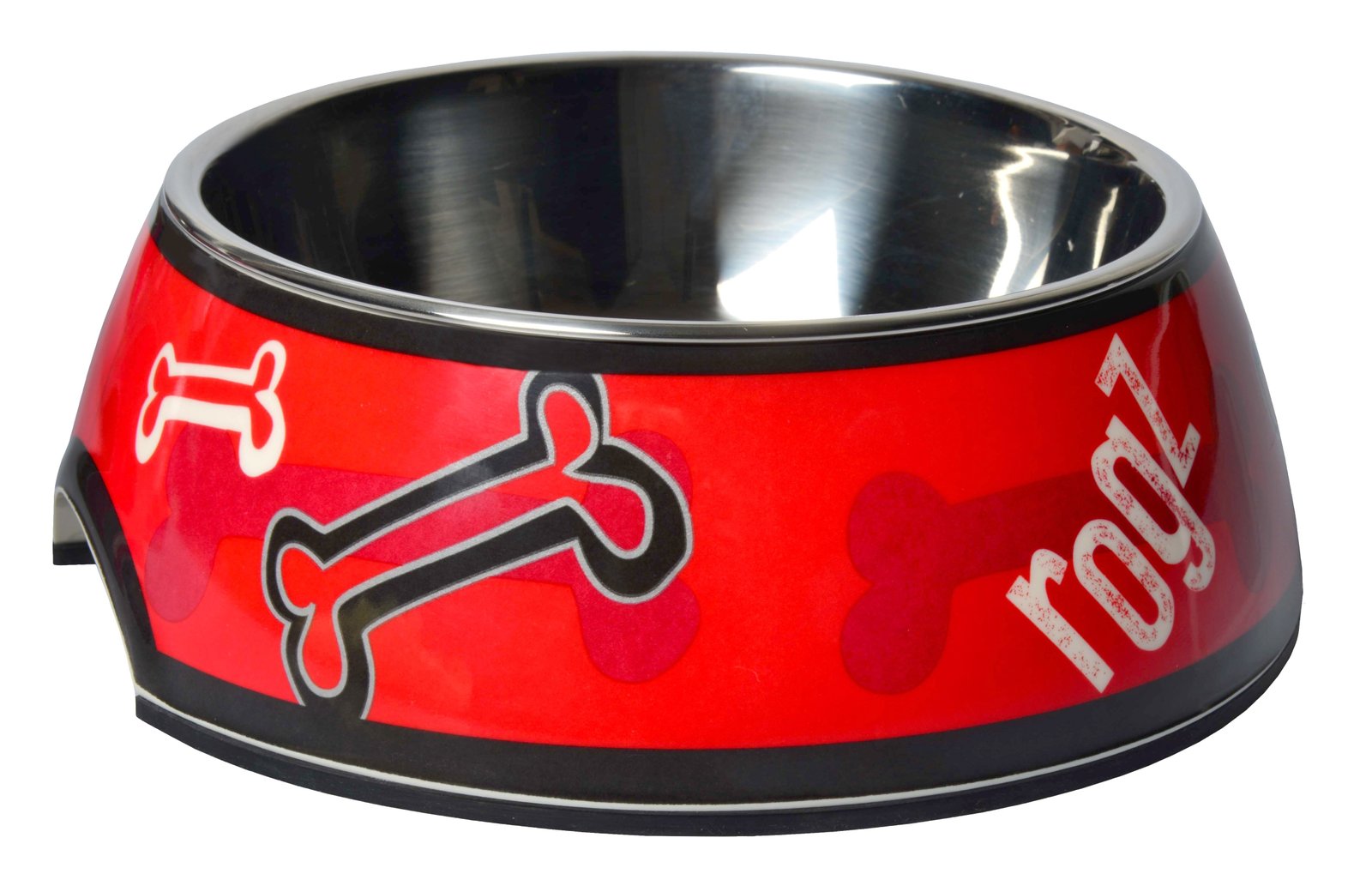 RO RBOWL05CC Rogz Bowlz Large Red Rogz Bone