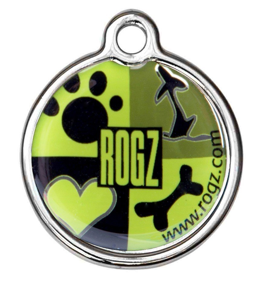 RO RIDM20CF RogZ ID Tag Small Metal Lime Juice
