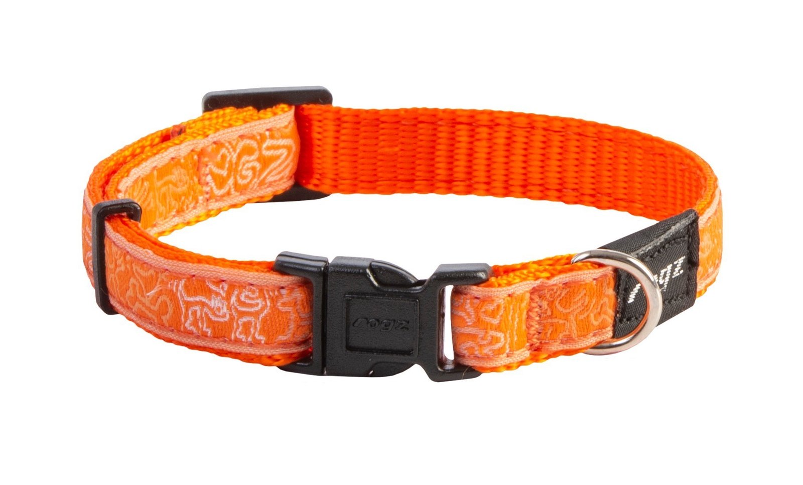 RO RHB01CP Jelly Halsband Orange Doodle-Orange S