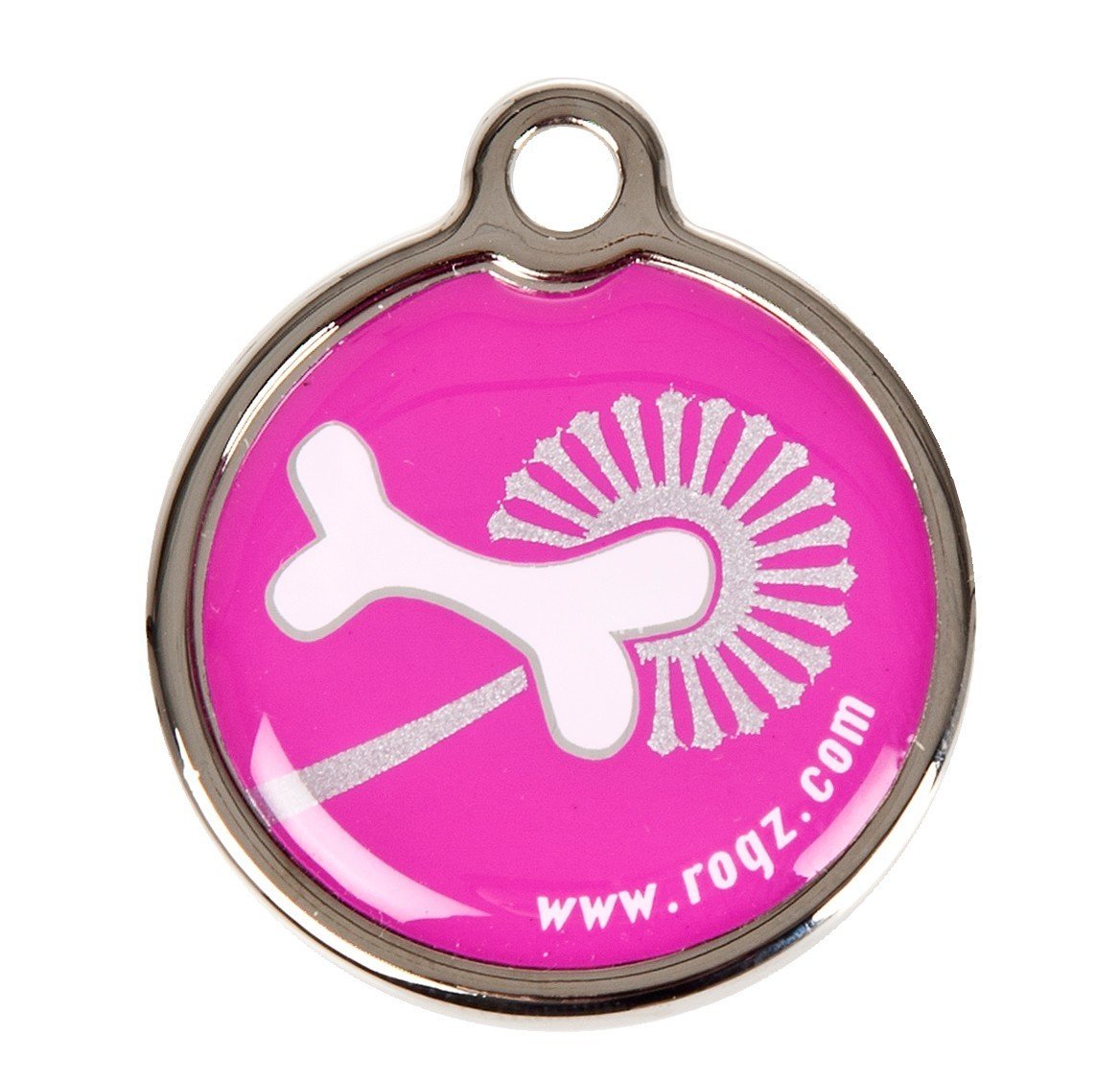 RO RIDM20BN METAL ID TAG  SMALL  Pink Bone