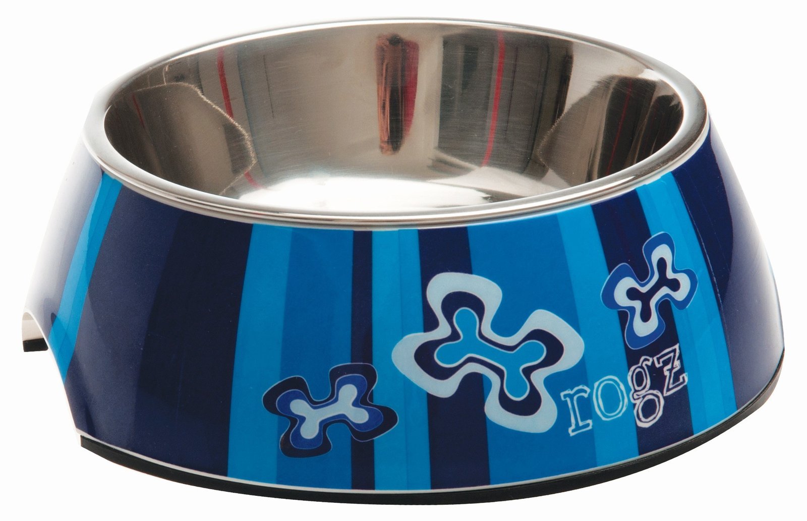 RO RBOWL03BP MELAMINE BOWLZ  MEDIUM Indigo Bones