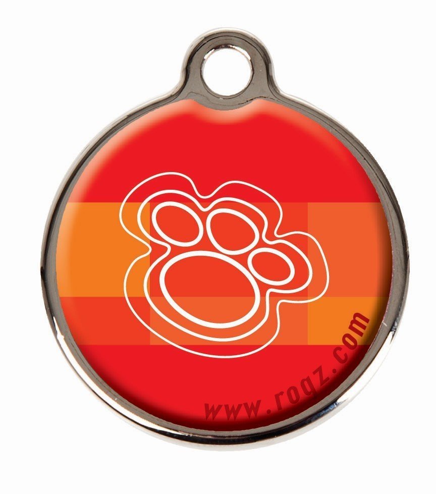 RO RIDM20BQ RogZ ID Tag Small Metal Tango Paws