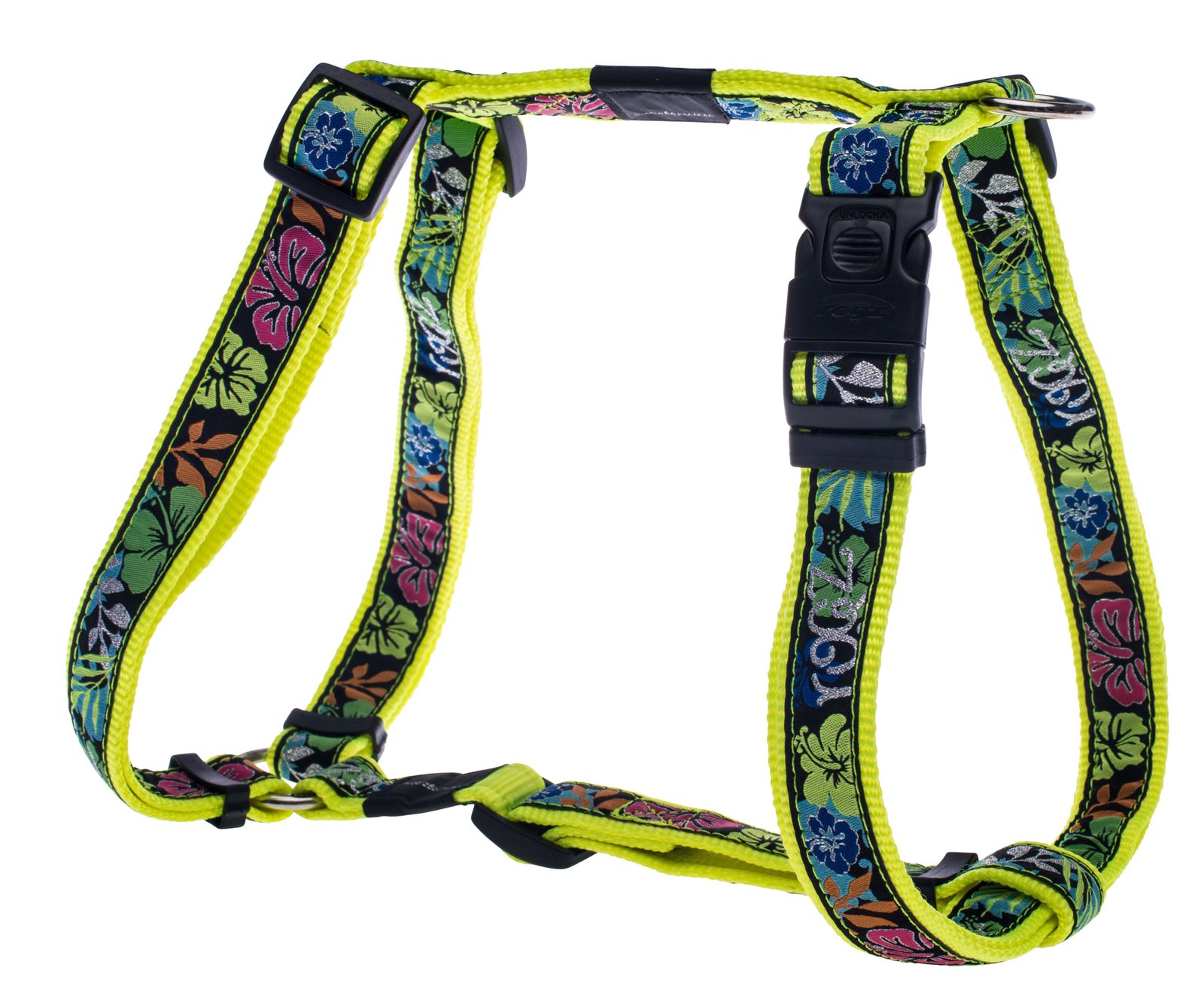 RO RSJ02BU H-HARNESS 25mm - 1  Dayglo Floral