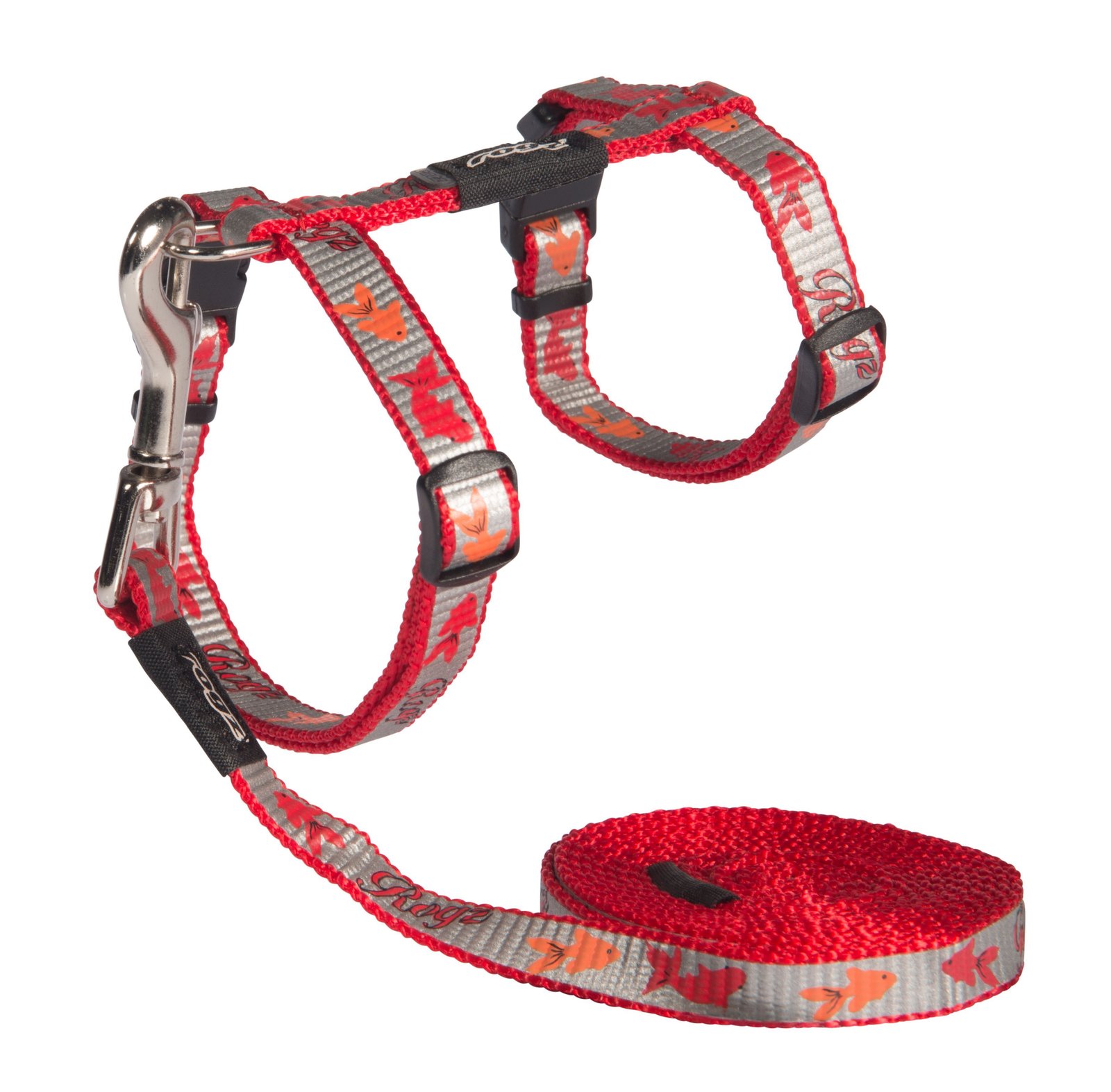 RO RCLJ40C SAFELOC BUCKLE COLLAR  1,8m./24-40cm Red Fish